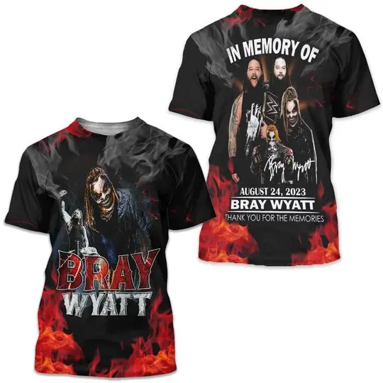 Rip Bray Wyatt 1987 2023 Bray Wyatt Shirt 3D Shirt Meaningful Gift For Family Gift For Boyfriend Valentine Gift