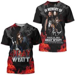 Rip Bray Wyatt 1987 2023 Bray Wyatt Shirt 3D Shirt Meaningful Gift For Family Gift For Boyfriend Valentine Gift