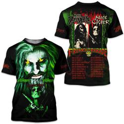 Rob Zombie and Alice Cooper Freaks on Parade 2023 3D Shirt Meaningful Gift For Family Gift For Boyfriend Valentine Gift