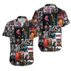 Rock and Roll Hawaiian Shirt Gift For Your Girlfriend Boyfriend Gift For Love Gift For Friend Best Valentine Present Holiday Gift