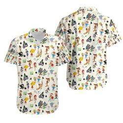 Rocky and Bullwinkle Hawaiian Shirt Gift For Your Girlfriend Boyfriend Gift For Love Gift For Friend Best Valentine Present Holiday Gift