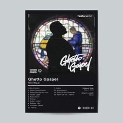 Rod Wave - Ghetto Gospel - Album Poster- Hip Hop Wall Art Meaningful Gift For Family Gift For Boyfriend Valentine Gift Birthday Gift Holiday Gift