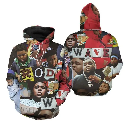 Rod Wave Nostalgia Concert Rap Hoodie 3D, World Tour 2023 3D Hoodie