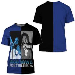 Rod Wave Split Shirt, Y2K 90s Merch Vintage Fight The Feeling Shirt Meaningful Gift For Family Gift For Boyfriend Valentine Gift
