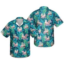 Roller Skates Hawaiian Shirt Gift For Your Girlfriend Boyfriend Gift For Love Gift For Friend Best Valentine Present Holiday Gift