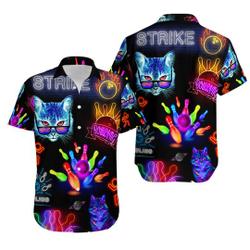 Rolling With My Homies Cats Bowling Aloha Hawaiian Shirt Gift For Your Girlfriend Boyfriend Gift For Love Gift For Friend Best Valentine Present Holiday Gift