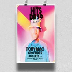 poster tobymac hits deep tour 2023 crowder cochren & co Premium Matte Vertical Poster Meaningful Gift For Family Gift For Boyfriend Valentine Gift Birthday Gift Holiday Gift