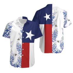 Royal Blue Bluebonnet Texas Hawaiian Shirt Gift For Your Girlfriend Boyfriend Gift For Love Gift For Friend Best Valentine Present Holiday Gift