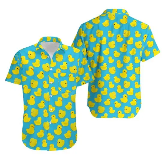 RUBBER DUCKY Hawaiian Shirt, Hawaiian Shirt, Shirt For Lover, Gift Shirt Gift For Your Girlfriend Boyfriend Gift For Love Gift For Friend Best Valentine Present Holiday Gift