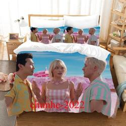 Barbie Quilt Cover Soft Three-Piece Bedding Set Gift For Your Girlfriend Boyfriend Gift For Love Gift For Friend Best Valentine Present Holiday Gift