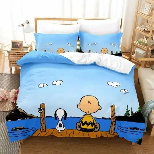 Snoopy Bedding Set Gift For Your Girlfriend Boyfriend Gift For Love Gift For Friend Best Valentine Present Holiday Gift