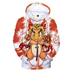 demon Hoodies Teens Adults Casual Manga 3D Hoodie