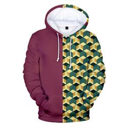 demon: Kimetsu no Yaiba Anime 3D Hoodie