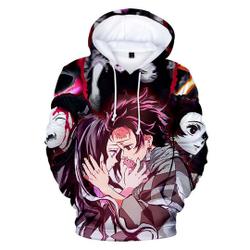 demon: Kimetsu no Yaiba Anime 3D Hoodie