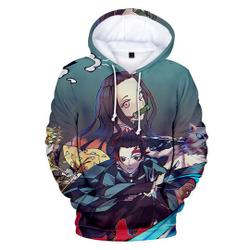 demon: Kimetsu no Yaiba Anime 3D Hoodie