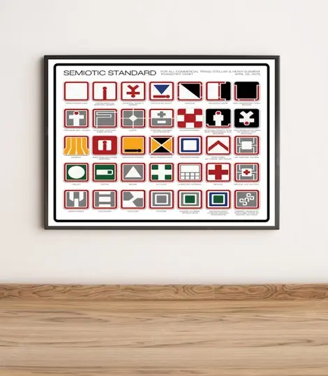 Alien Semiotic Standard Premium Matte Poster Meaningful Gift For Family Gift For Boyfriend Valentine Gift Birthday Gift Holiday Gift