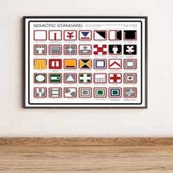 Alien Semiotic Standard Premium Matte Poster Meaningful Gift For Family Gift For Boyfriend Valentine Gift Birthday Gift Holiday Gift