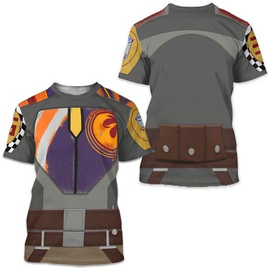 Sabine Wren Shirt, Star Wars Costume, Star Wars Rebels 3D T-shirt Meaningful Gift For Family Gift For Boyfriend Valentine Gift
