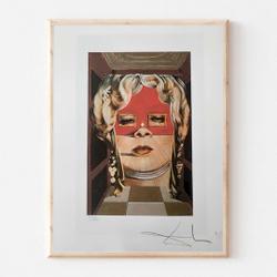 Salvador Dal" Face of Mae West" lithograph - Certificate, Signed, Top! Wall Art Meaningful Gift For Family Gift For Boyfriend Valentine Gift Birthday Gift Holiday Gift