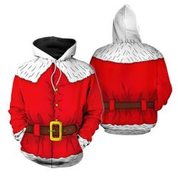 Santa Claus Costume Christmas 3D Hoodie