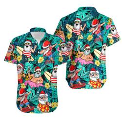 Santa Claus Hawaiian Shirt Gift For Your Girlfriend Boyfriend Gift For Love Gift For Friend Best Valentine Present Holiday Gift