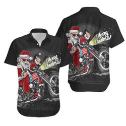 Santa Print Hawaiian Shirt Gift For Your Girlfriend Boyfriend Gift For Love Gift For Friend Best Valentine Present Holiday Gift