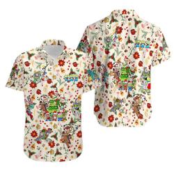 Santa Toy Story Characters Hawaiian Shirt Gift For Your Girlfriend Boyfriend Gift For Love Gift For Friend Best Valentine Present Holiday Gift