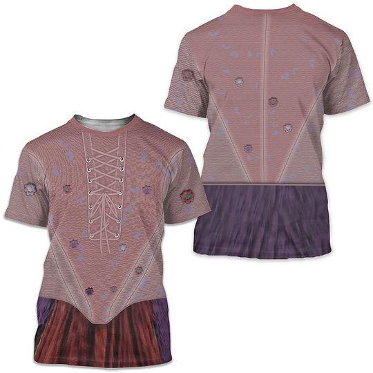 Sarah Sanderson Women's Shirt, Disney Hocus Pocus Costume 3D T-shirt Meaningful Gift For Family Gift For Boyfriend Valentine Gift