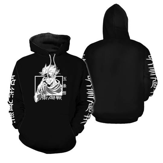 Satoru Gojo Pullover Hoodie, Jujutsu Satoru 3D Hoodie