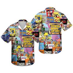 Saturday Morning Cartoon Hawaiian Shirt Gift For Your Girlfriend Boyfriend Gift For Love Gift For Friend Best Valentine Present Holiday Gift