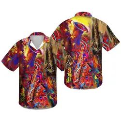 Saxophone Hawaiian Shirt - Discover Cool Music On World Off Saxophone Hawaii Shirt Gift For Your Girlfriend Boyfriend Gift For Love Gift For Friend Best Valentine Present Holiday Gift