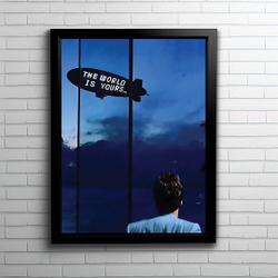 Scarface The World is Yours poster Premium Matte Vertical Poster Meaningful Gift For Family Gift For Boyfriend Valentine Gift Birthday Gift Holiday Gift
