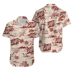 Schlitz Hawaiian Beach Pattern Shirt, hawaii beer Loves Shirt Gift For Your Girlfriend Boyfriend Gift For Love Gift For Friend Best Valentine Present Holiday Gift