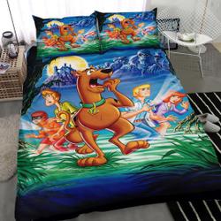 Scooby Doo Bedding Set Home DecorGift For Your Girlfriend Boyfriend Gift For Love Gift For Friend Best Valentine Present Holiday Gift
