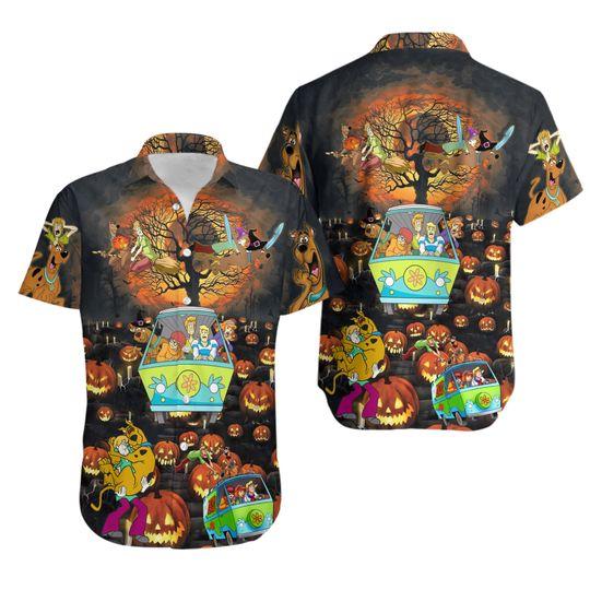 Scooby Doo Happy Halloween Hawaiian Shirt Gift For Your Girlfriend Boyfriend Gift For Love Gift For Friend Best Valentine Present Holiday Gift