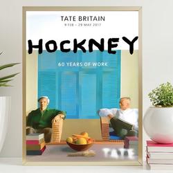 David Hockney Exhibition Art Poster Meaningful Gift For Family Gift For Boyfriend Valentine Gift Birthday Gift Holiday Gift