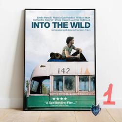 Into the Wild Poster, Chris McCandless Wall Art, Rolled Canvas Print, Movie Poster Gift Meaningful Gift For Family Gift For Boyfriend Valentine Gift Birthday Gift Holiday Gift