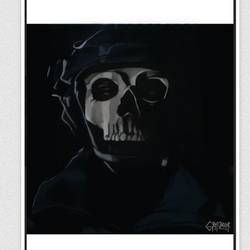 Ghost MW2 Poster Meaningful Gift For Family Gift For Boyfriend Valentine Gift Birthday Gift Holiday Gift