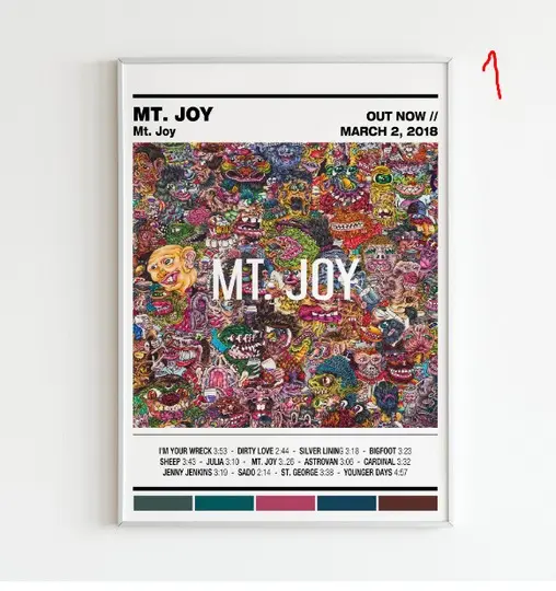 Mt. Joy Album Poster Meaningful Gift For Family Gift For Boyfriend Valentine Gift Birthday Gift Holiday Gift