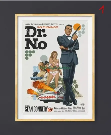 James Bond Vintage Movie Poster Meaningful Gift For Family Gift For Boyfriend Valentine Gift Birthday Gift Holiday Gift
