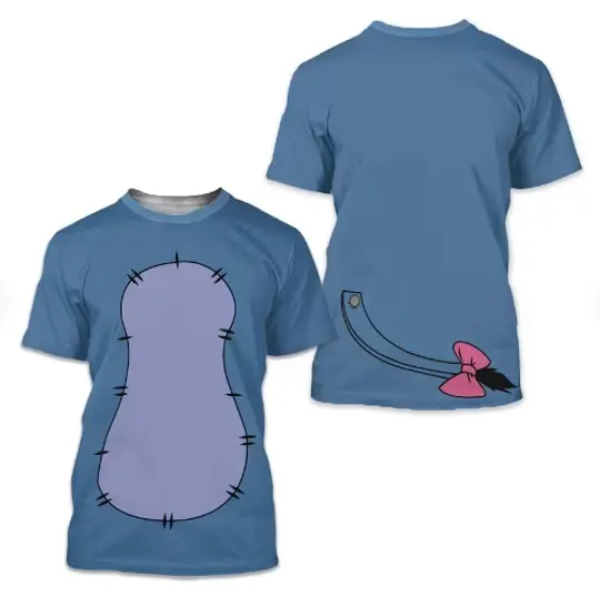 Animated Donkey Character Cosplay Costume 3D Shirt, Halloween Costume For Family Group T-Shirt, Meaningful Gift For Family Gift For Boyfriend Valentine Gift