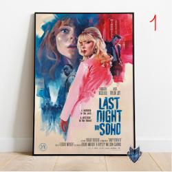 Last Night in Soho Poster, Anya Taylor-Joy Wall Art, Rolled Canvas Print, Movie Poster Gift Meaningful Gift For Family Gift For Boyfriend Valentine Gift Birthday Gift Holiday Gift