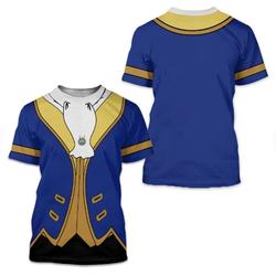 The Beast Prince Costume Cosplay 3D Shirt, Halloween Costume For Family Group T Shirt Meaningful Gift For Family Gift For Boyfriend Valentine Gift