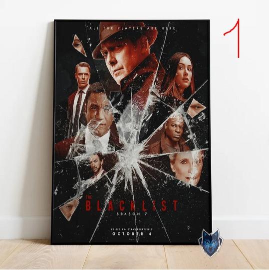 The Blacklist Poster, James Spader Wall Art, Rolled Canvas Print, TV Series Poster Gift Meaningful Gift For Family Gift For Boyfriend Valentine Gift Birthday Gift Holiday Gift