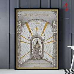 Greta Van Fleet 2023 Posters, Greta Van Fleet Dreams in Gold Tour Posters Meaningful Gift For Family Gift For Boyfriend Valentine Gift Birthday Gift Holiday Gift