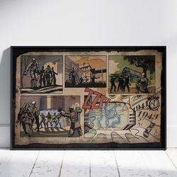 Zombies loading screen comic Poster Meaningful Gift For Family Gift For Boyfriend Valentine Gift Birthday Gift Holiday Gift