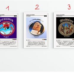 Rauw Alejandro 3 Set Album Poster / Saturno Album / Afrodisiaco Poster / Vice Versa Poster / Album Cover Poster / Music Print / Music