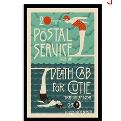 The Postal Service & Death Cab for Cutie October 11, 2023 Poster Meaningful Gift For Family Gift For Boyfriend Valentine Gift Birthday Gift Holiday Gift