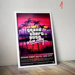 Grand Theft Auto Vice City Poster Meaningful Gift For Family Gift For Boyfriend Valentine Gift Birthday Gift Holiday Gift