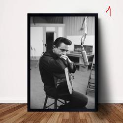 Johnny Cash Music Poster Wall Art Meaningful Gift For Family Gift For Boyfriend Valentine Gift Birthday Gift Holiday Gift
